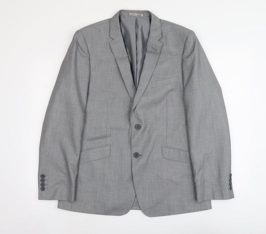 Mens UK Size 40 Butler And Webb Regular Grey Suit Jacket