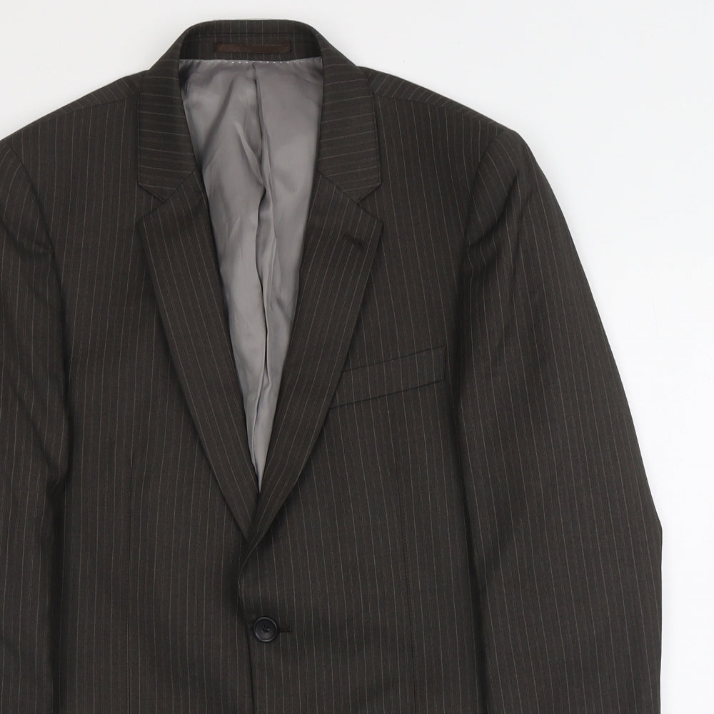 Mens UK Size 38 Topman Regular Grey Suit Jacket