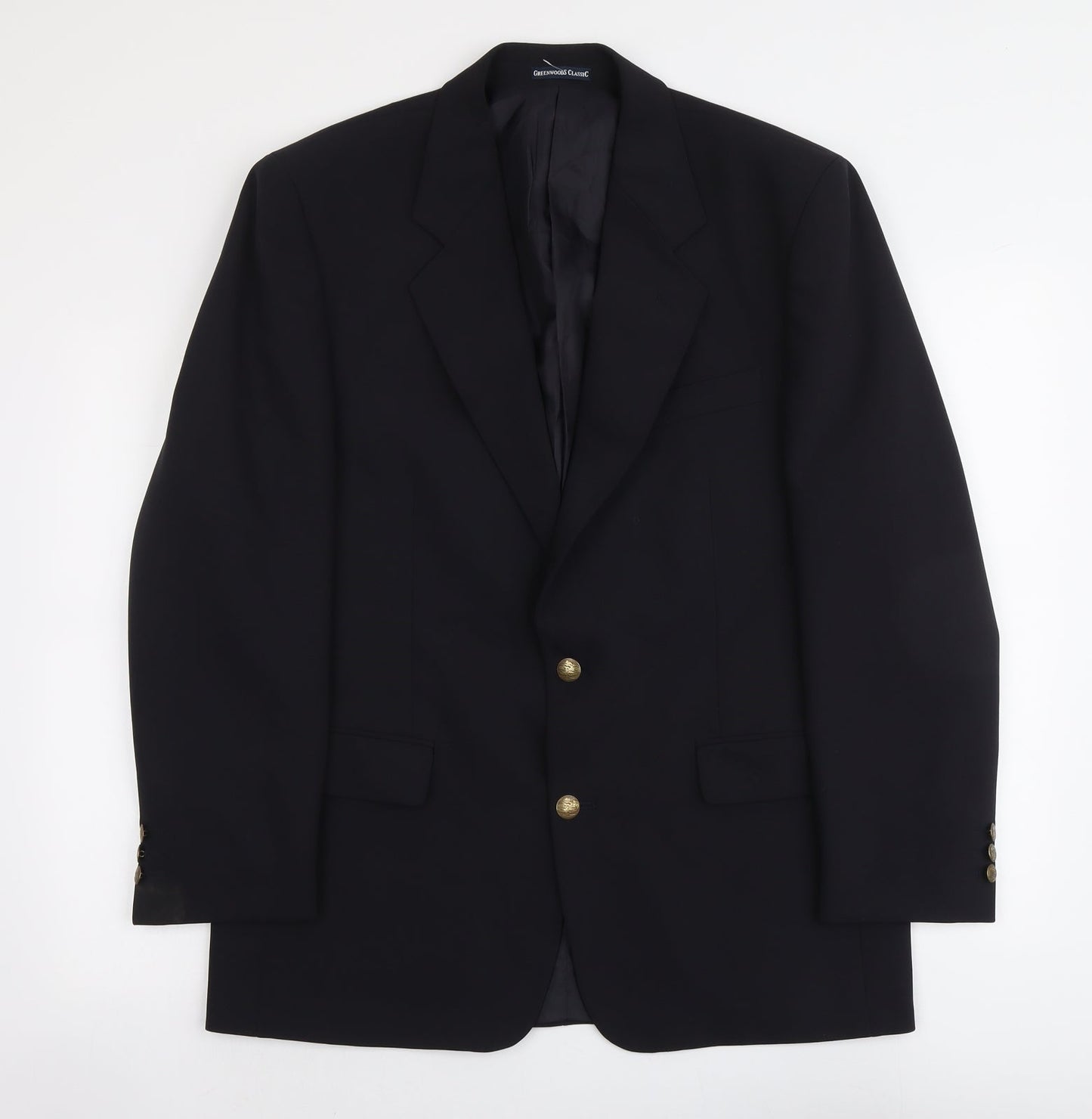 Mens UK Size L Greenwoods Regular Black Suit Jacket