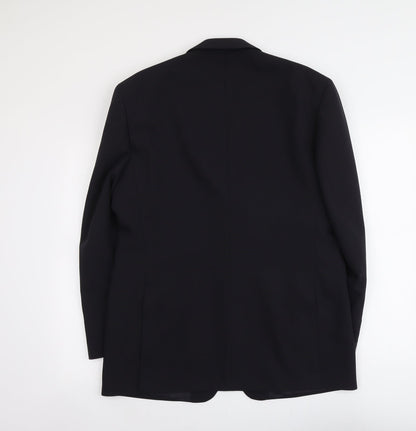 Mens UK Size L Greenwoods Regular Black Suit Jacket