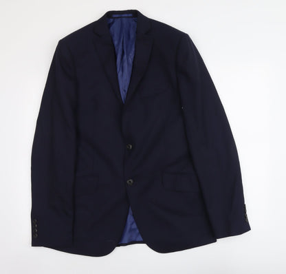 Mens UK Size L Marks and Spencer Regular Blue Suit Jacket