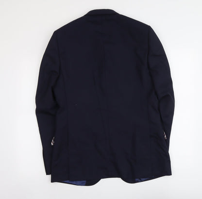 Mens UK Size L Marks and Spencer Regular Blue Suit Jacket