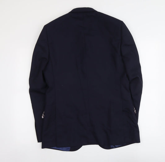 Mens UK Size L Marks and Spencer Regular Blue Suit Jacket