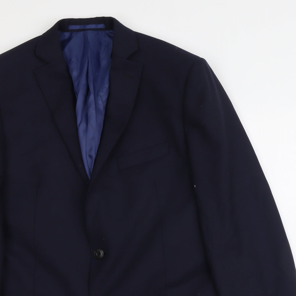 Mens UK Size L Marks and Spencer Regular Blue Suit Jacket