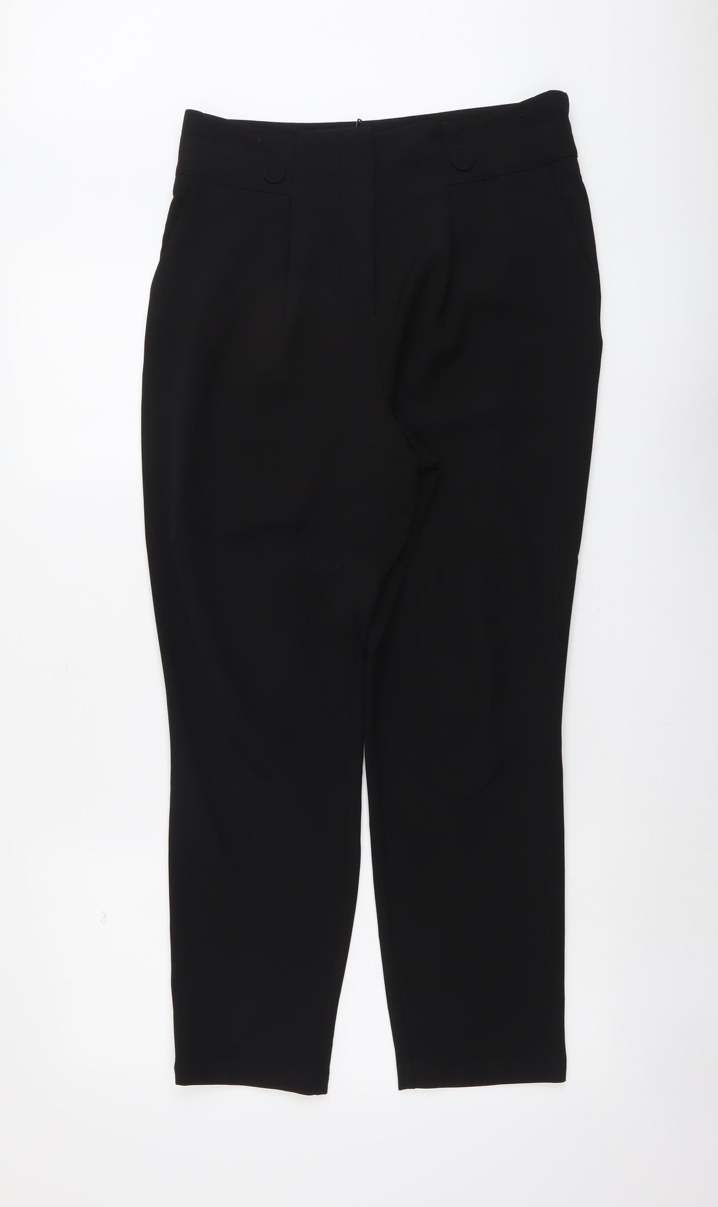 Womens UK Size 12 Dorothy Perkins Regular Fit  Black Trousers