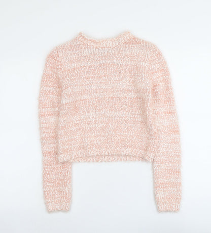 Womens UK Size S FOREVER 21 Pink Pullover Jumper