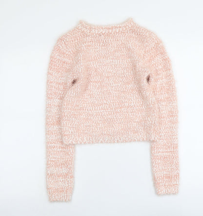 Womens UK Size S FOREVER 21 Pink Pullover Jumper