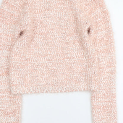 Womens UK Size S FOREVER 21 Pink Pullover Jumper