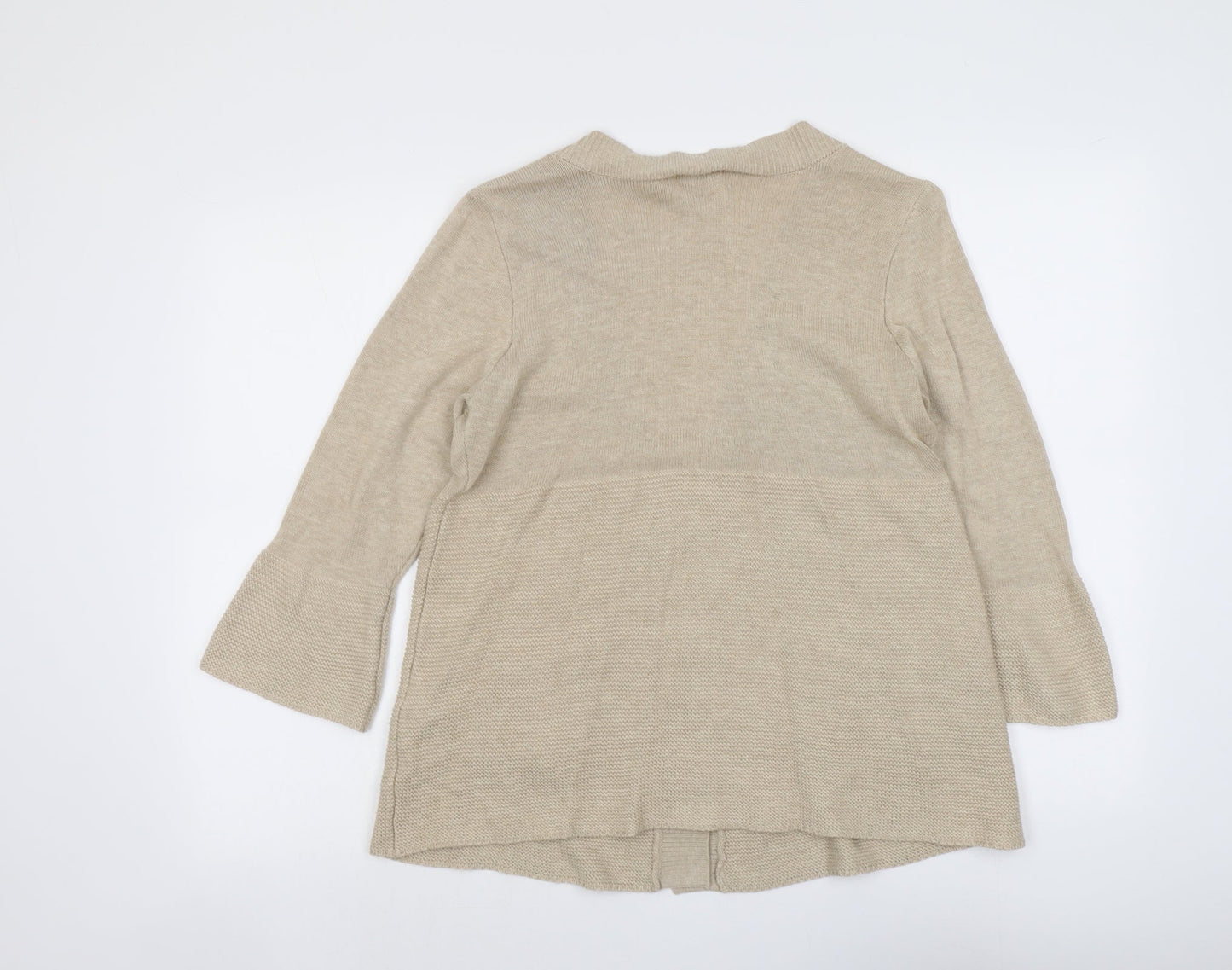 Womens UK Size M H&M Beige Cardigan Jumper