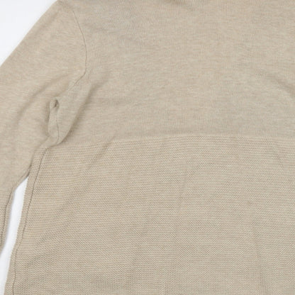 Womens UK Size M H&M Beige Cardigan Jumper