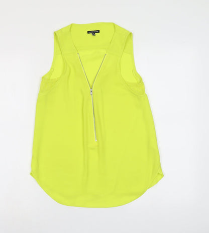 Womens UK Size 8 Warehouse Green Basic Tank
