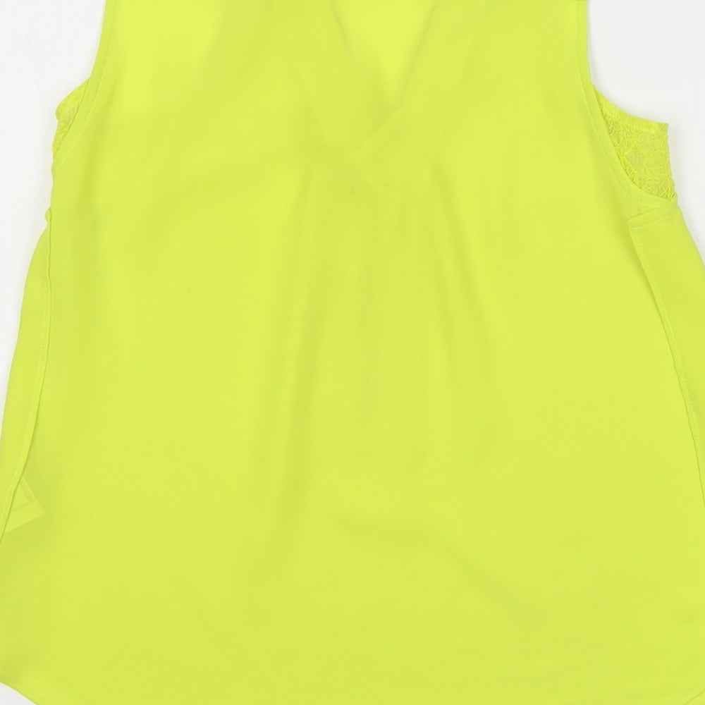 Womens UK Size 8 Warehouse Green Basic Tank