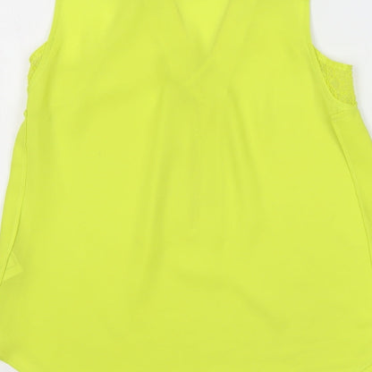Womens UK Size 8 Warehouse Green Basic Tank
