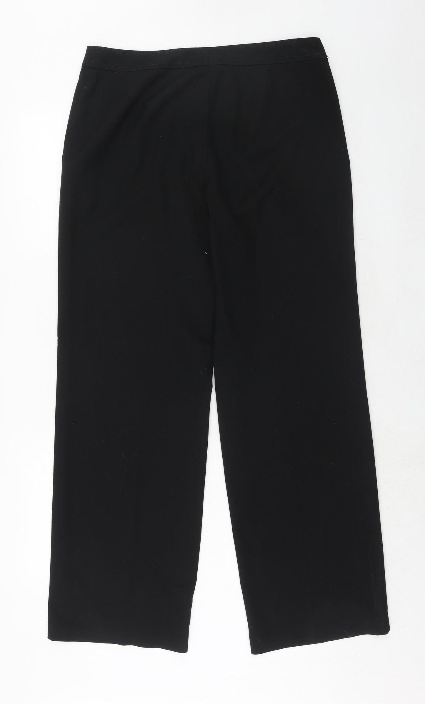 Womens UK Size 12 NEXT Regular Fit Dress Pants Black Trousers