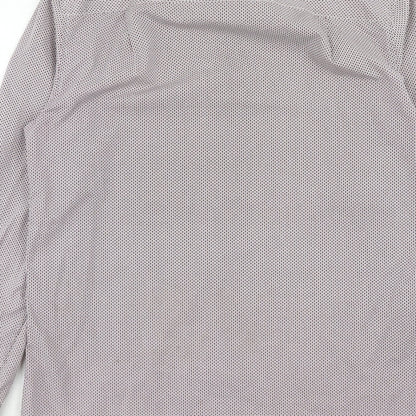 Mens UK Size 15 NEXT Purple  Button-Up Long Sleeve Casual Shirt