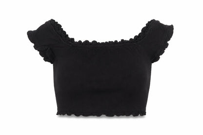 Womens UK Size 10 NEXT Black Cropped Tank