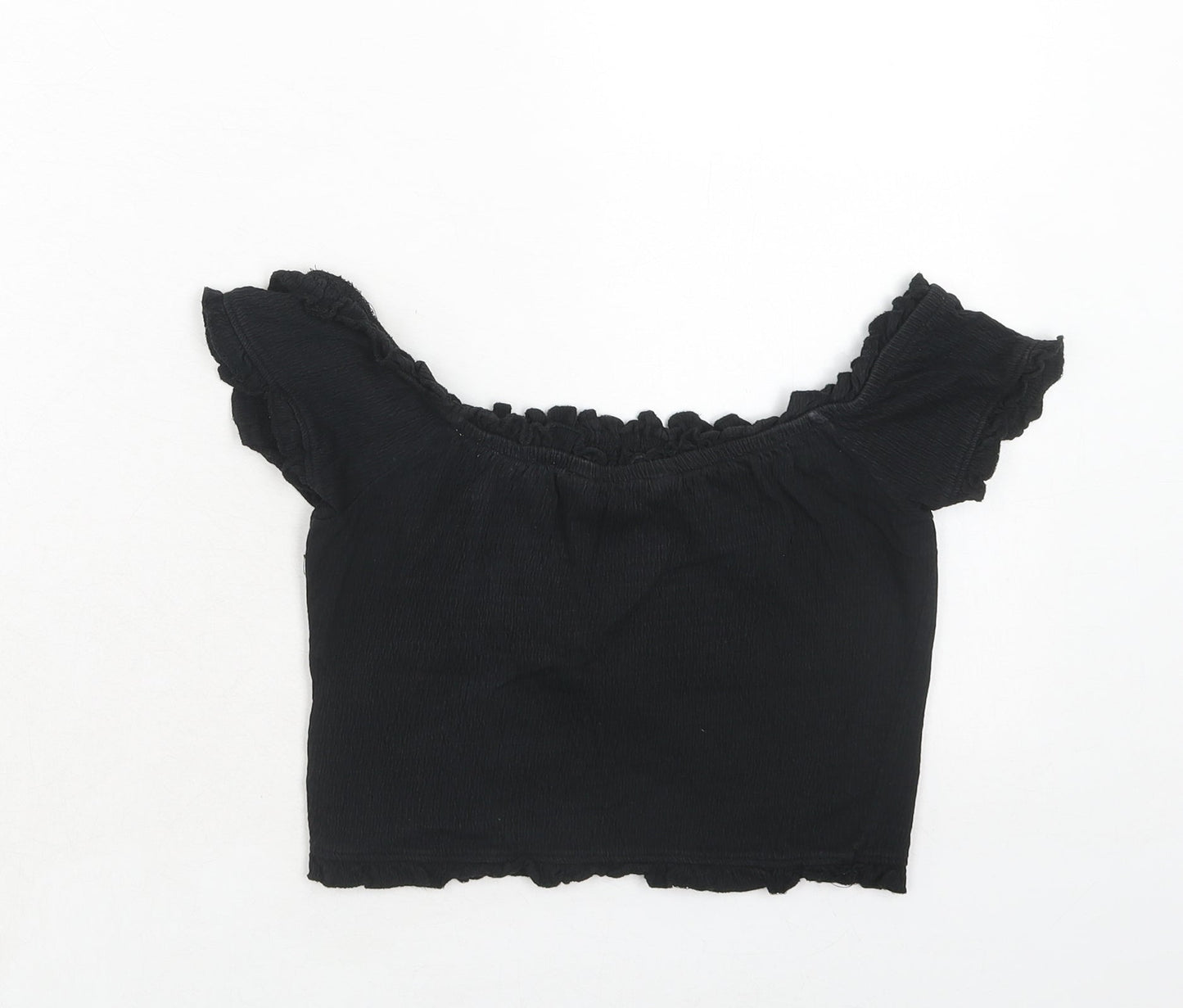 Womens UK Size 10 NEXT Black Cropped Tank