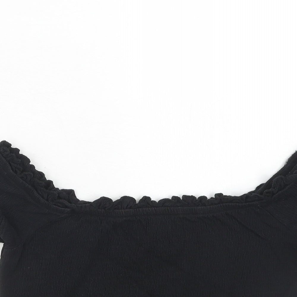 Womens UK Size 10 NEXT Black Cropped Tank