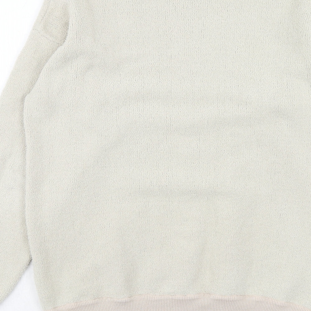 Topman Mens Ivory Polyester Pullover Sweatshirt Size S