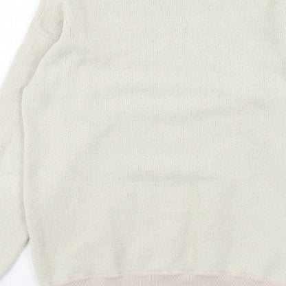 Topman Mens Ivory Polyester Pullover Sweatshirt Size S
