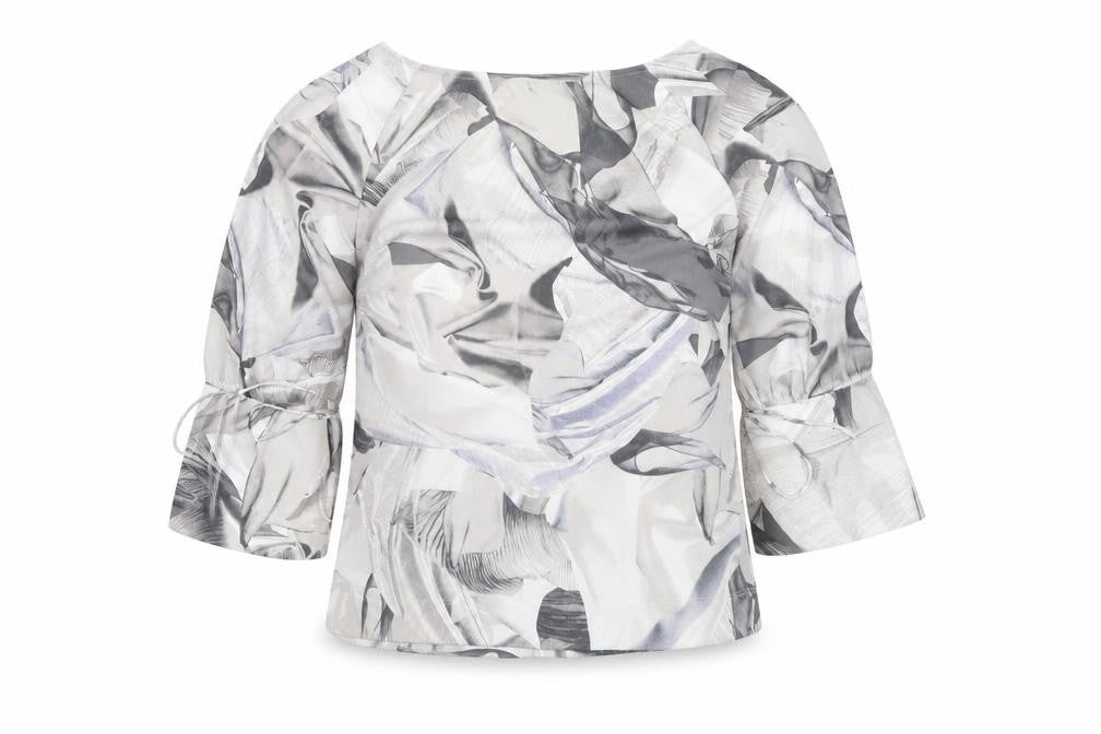 Womens UK Size 10 NEXT Grey Basic Blouse