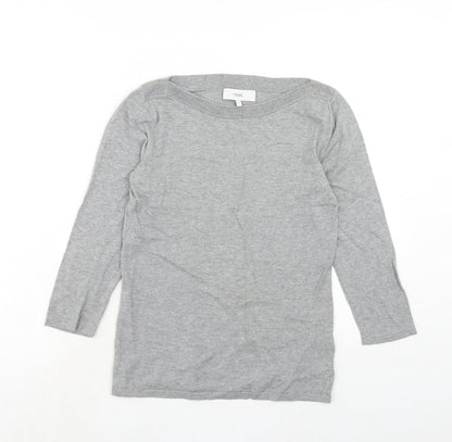 Womens UK Size 8 NEXT Grey Basic Blouse