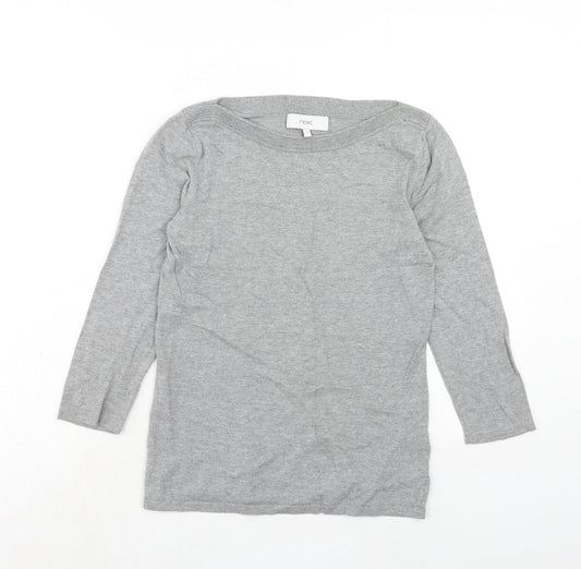 Womens UK Size 8 NEXT Grey Basic Blouse