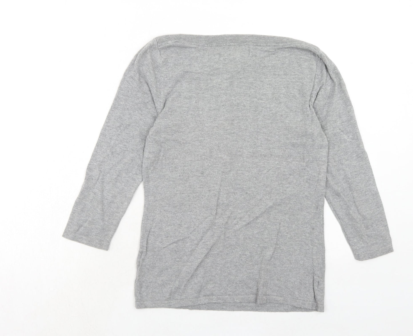 Womens UK Size 8 NEXT Grey Basic Blouse