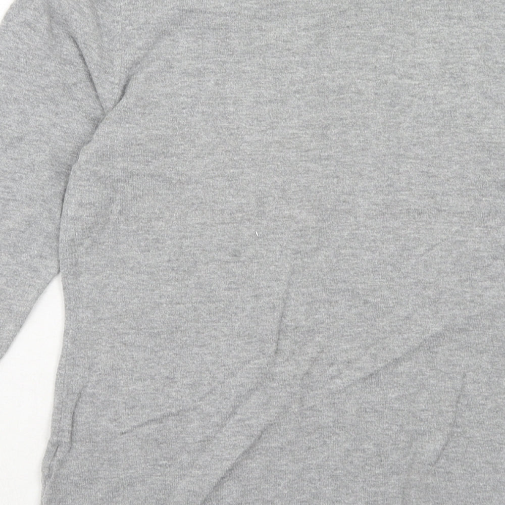 Womens UK Size 8 NEXT Grey Basic Blouse