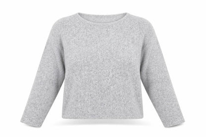 Womens UK Size M H&M Grey Cropped T-Shirt