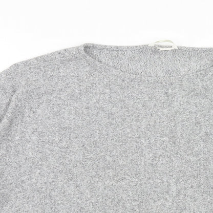 Womens UK Size M H&M Grey Cropped T-Shirt
