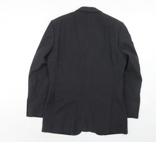 Mens UK Size 38 Burton Regular Grey Suit Jacket