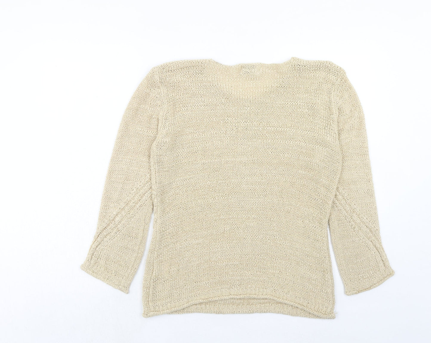 Womens UK Size S Roman Beige Pullover Jumper