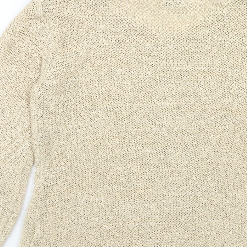 Womens UK Size S Roman Beige Pullover Jumper