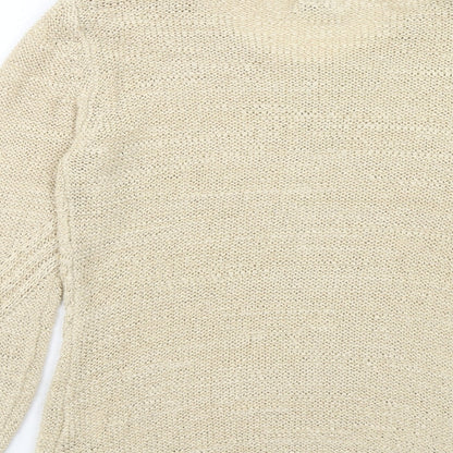 Womens UK Size S Roman Beige Pullover Jumper