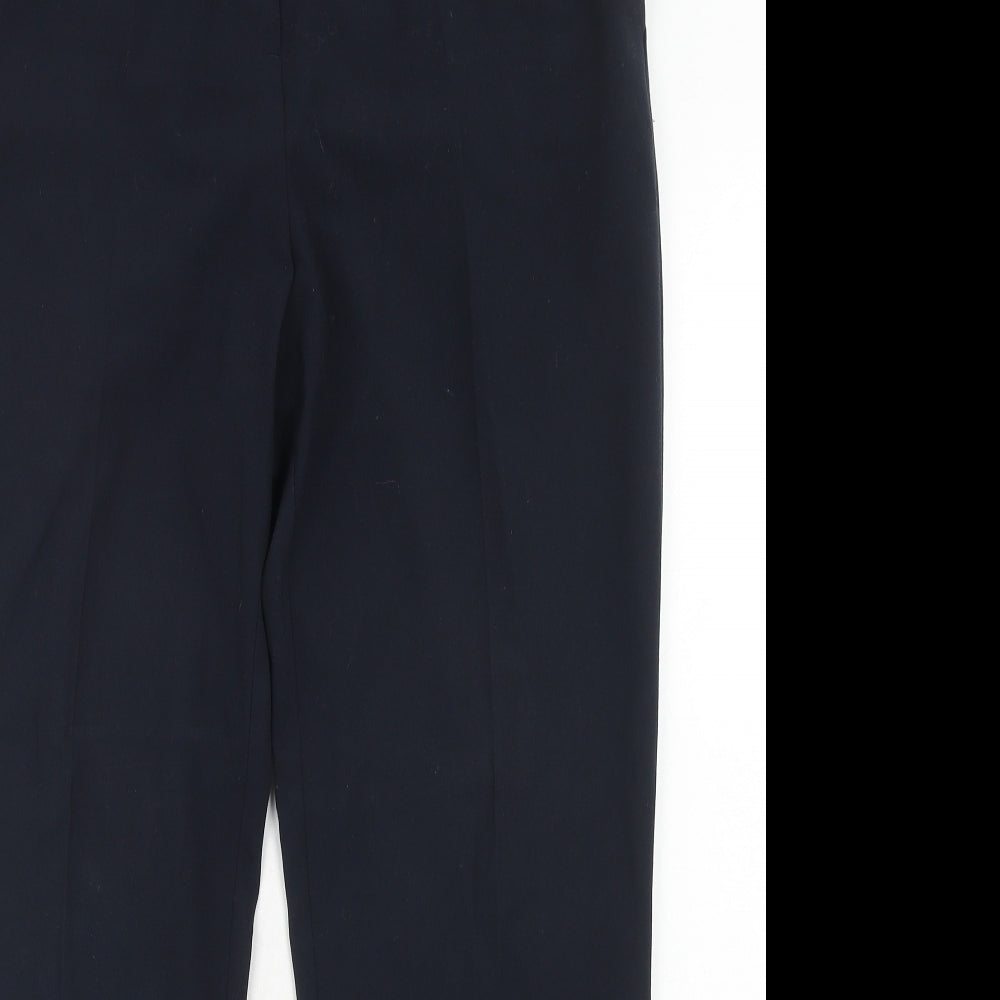 Womens UK Size 14 Marks and Spencer Regular Fit Dress Pants Blue Trousers