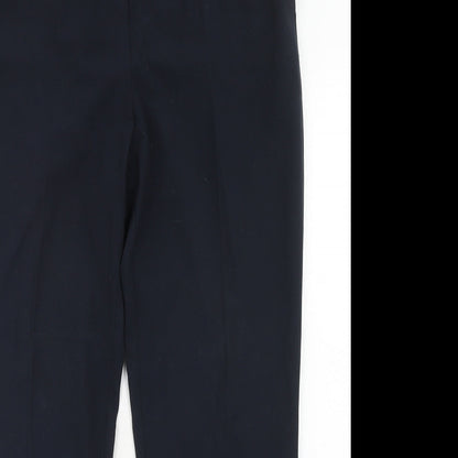 Womens UK Size 14 Marks and Spencer Regular Fit Dress Pants Blue Trousers