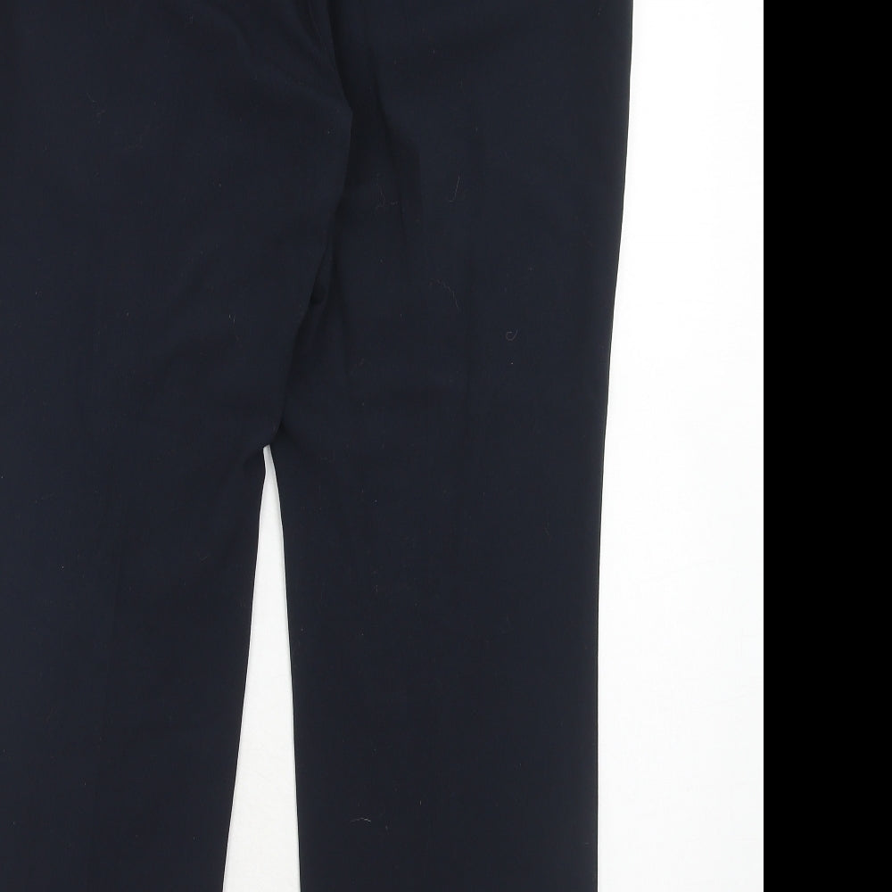 Womens UK Size 14 Marks and Spencer Regular Fit Dress Pants Blue Trousers