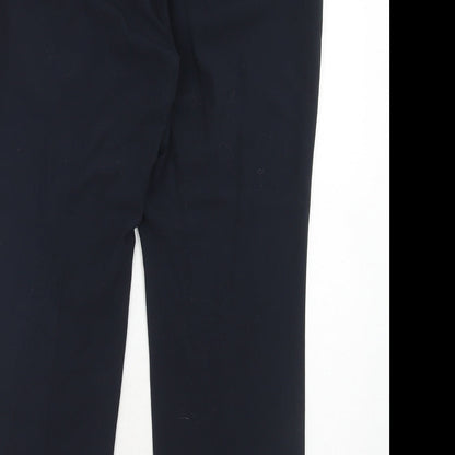 Womens UK Size 14 Marks and Spencer Regular Fit Dress Pants Blue Trousers