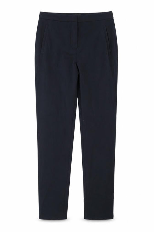 Topshop Womens Blue Polyester Dress Pants Trousers Size 8 Regular Hook & Eye