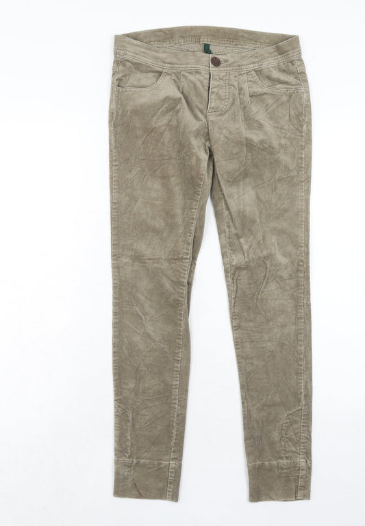 Womens UK Size 28 in United Colors of Benetton Regular Fit  Beige Trousers