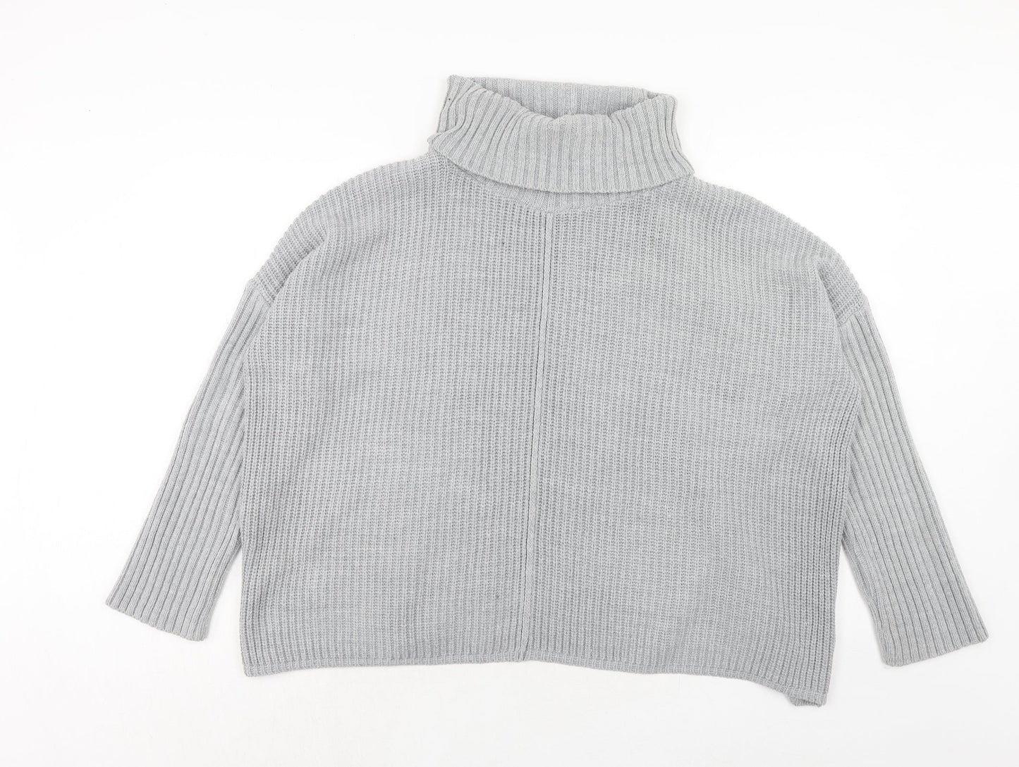 Womens UK Size 10 Miss Selfridge Grey Pullover Jumper