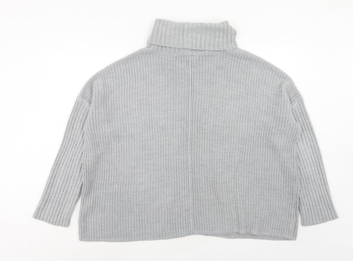 Womens UK Size 10 Miss Selfridge Grey Pullover Jumper