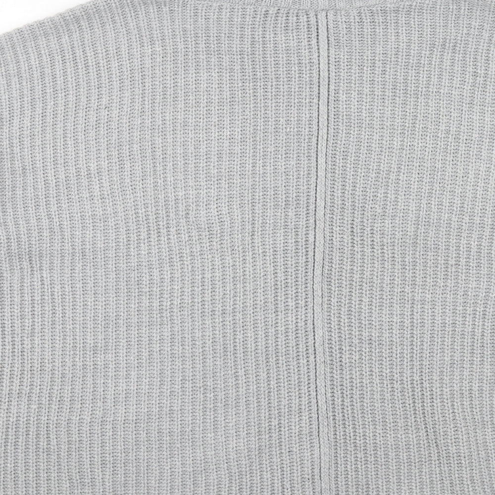 Womens UK Size 10 Miss Selfridge Grey Pullover Jumper