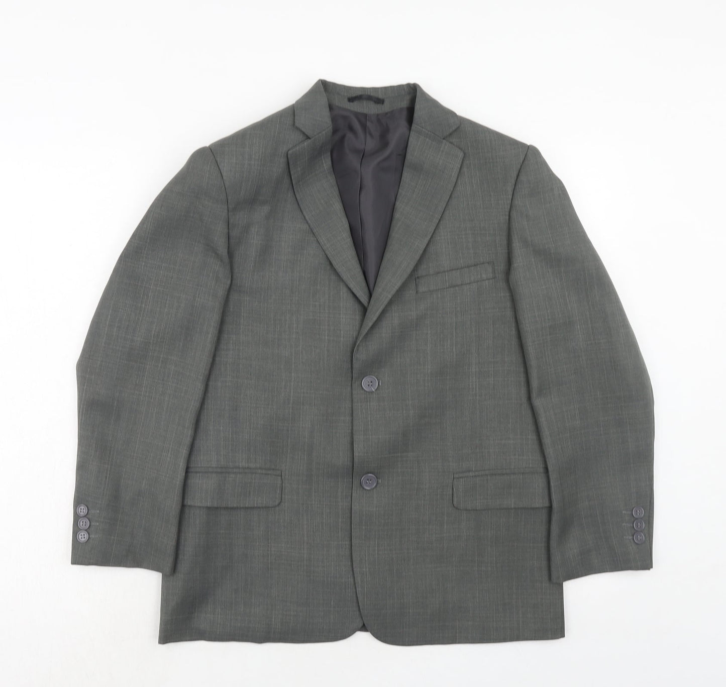 cenario Womens Grey Polyester Jacket Suit Jacket Size M