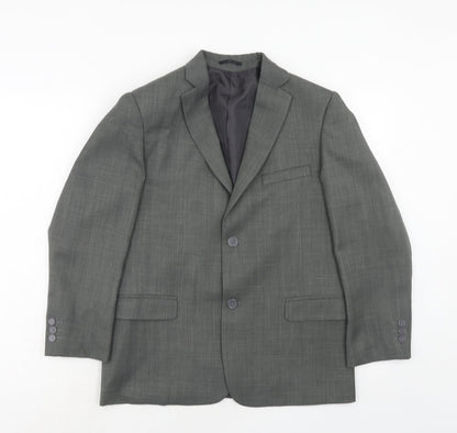 cenario Womens Grey Polyester Jacket Suit Jacket Size M