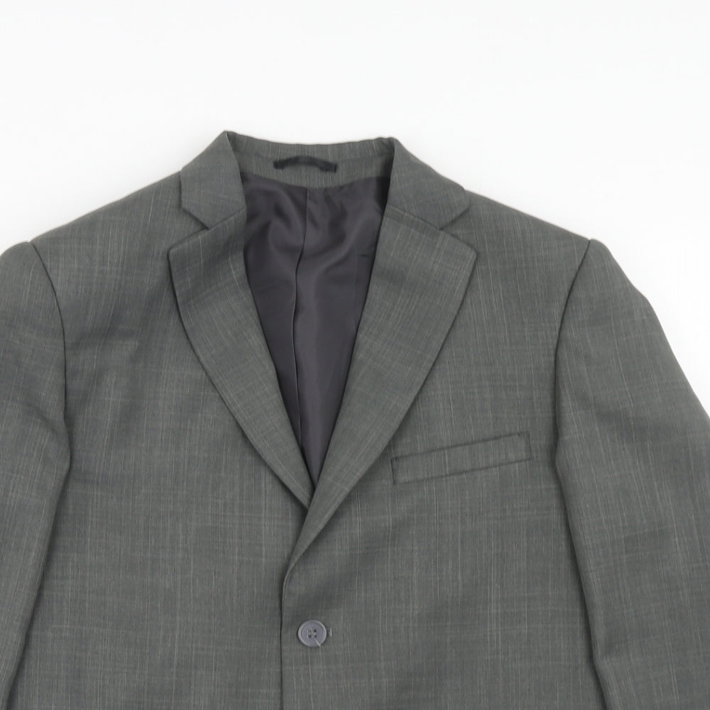 cenario Womens Grey Polyester Jacket Suit Jacket Size M