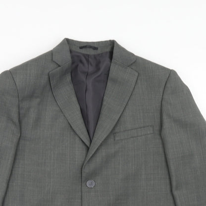 cenario Womens Grey Polyester Jacket Suit Jacket Size M