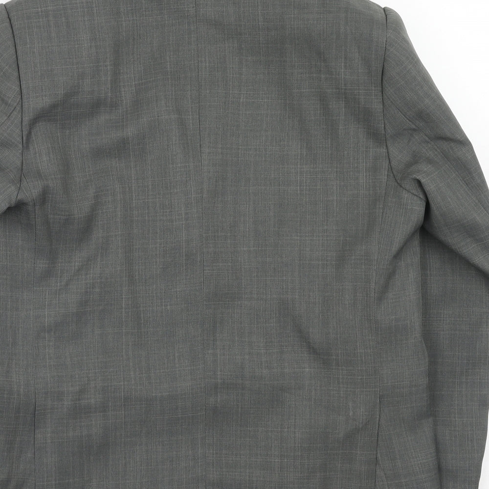 cenario Womens Grey Polyester Jacket Suit Jacket Size M