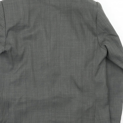 cenario Womens Grey Polyester Jacket Suit Jacket Size M